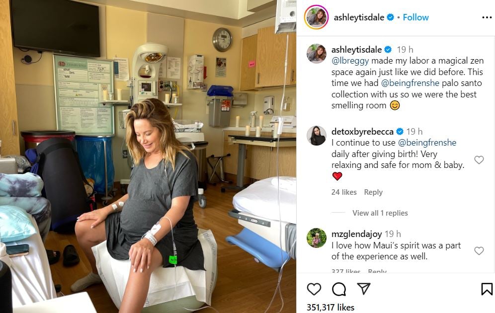 Ashley Tisdale takes fans on raw magic zen pregnancy journey