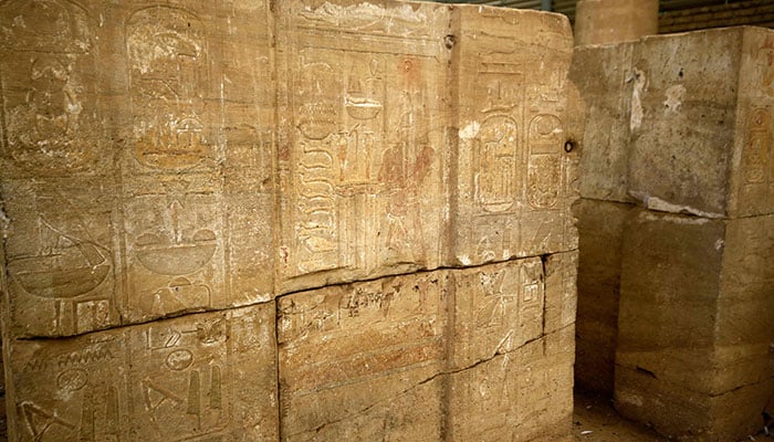 This image shows a view inside the National Museum of Sudan in Khartoum on August 12, 2020. — AFP