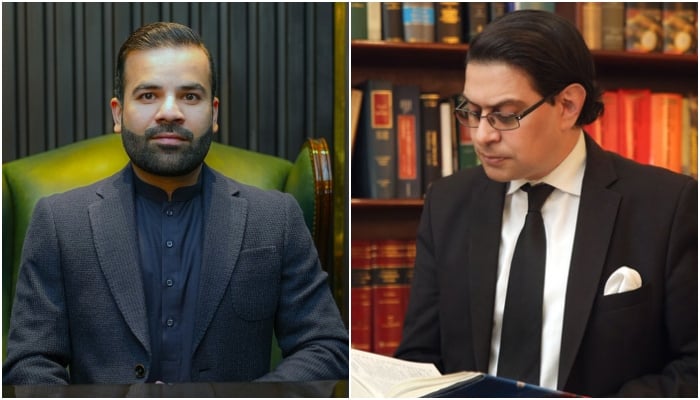 Government’s spokesperson on legal affairs Barrister Aqeel Malik (Left) and Pakistan Tehreek-e-Insaf (PTI) leader. — Facebook/X/barristeraqeelmalik/@salmanAraja