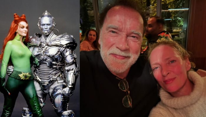 Arnold Schwarzenegger and Uma Thurman tease Batman & Robin fans