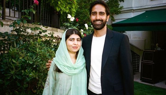 Nobel Peace Prize winner Malala Yousafzai with her husband Asser Malik. — Instagram/@malala