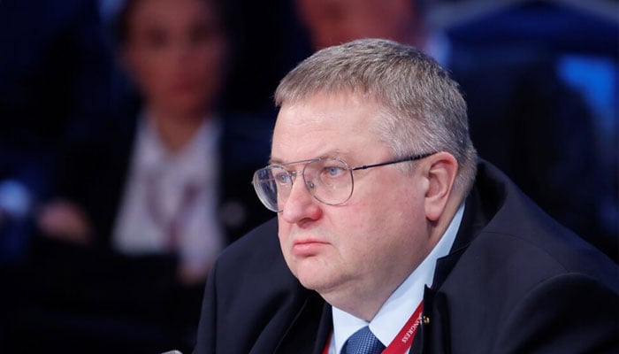 Russias Deputy Prime Minister Alexei Overchuk attends a session of the St Petersburg International Economic Forum (SPIEF) in Saint Petersburg, Russia June 16, 2022. — Reuters