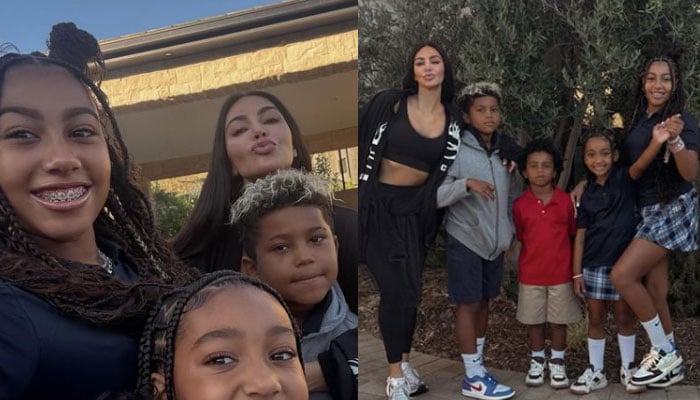 Kim Kardashian shares previously unpublished snapshot of her children