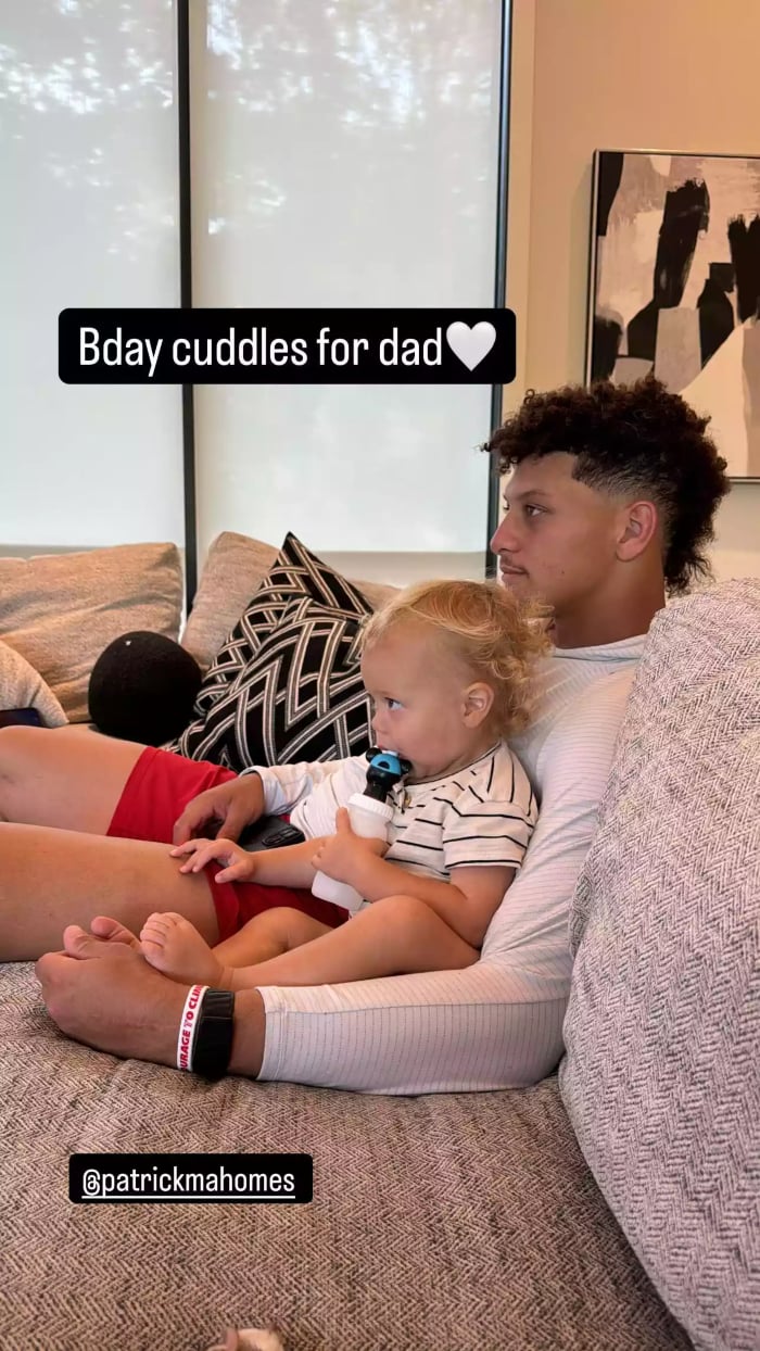 Patrick Mahomes drops highlights from cuddle-packed birthday