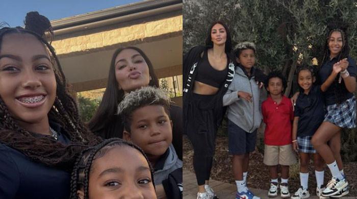 Kim Kardashian shares previously unpublished snapshot of her children