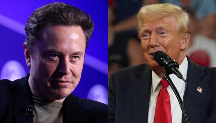 A combination of images shows CEO of SpaceX and Tesla and owner of X Elon Musk (left) and former US president Donald Trump. — Reuters/Files