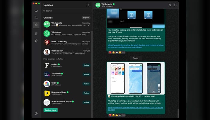 A screenshot showing WhatsApps new desktop feature in the apps beta version. — WABetaInfo