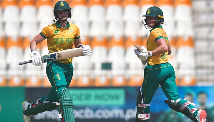 South African women team players pictured during the third T20I against Pakistan in Multan on September 20, 2024. — Facebook/PakistanCricketBoard