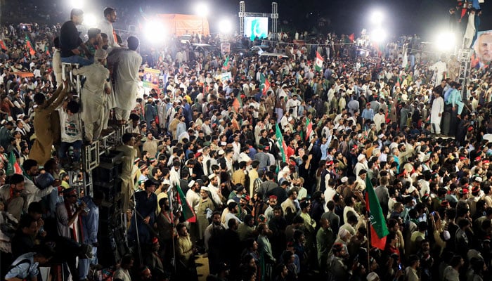 Supporters of jailed former Pakistani Prime Minister Imran Khans party, the Pakistan Tehreek-e-Insaf (PTI), attend a rally in Islamabad, Pakistan September 8, 2024. — Reuters