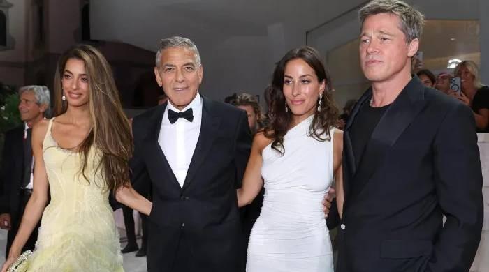 Brad Pitt's lady love Ines De Ramon leaning on Amal Clooney: Source