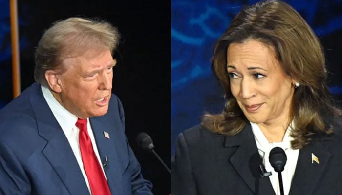 US Vice President Kamala Harris and former president Donald Trump. — AFP/File