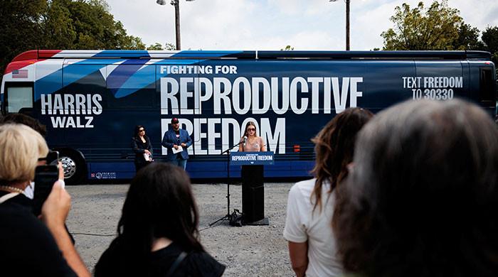 Harris’ abortion rights bus tour aims for votes big rallies don’t reach