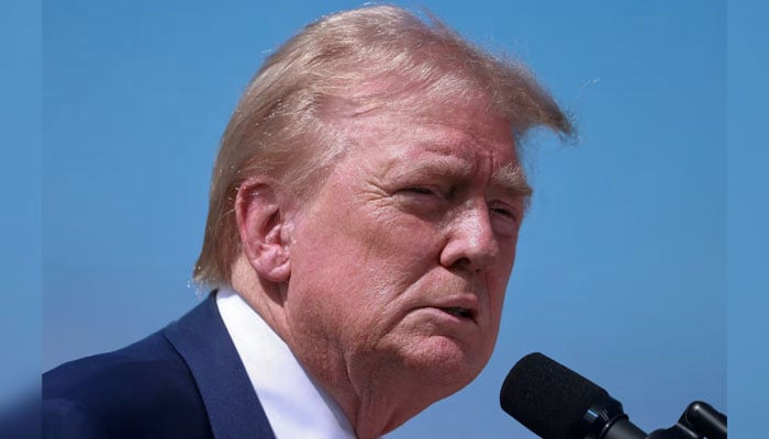 Republican presidential nominee and former US President Donald Trump attends a press conference at Trump National Golf Club, in Rancho Palos Verdes, US, September 13, 2024. — Reuters