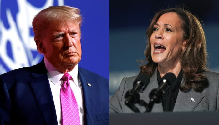 A combination of images showing former US president Donald Trump (left) and US Vice President Kamala Harris. — Reuters/Files