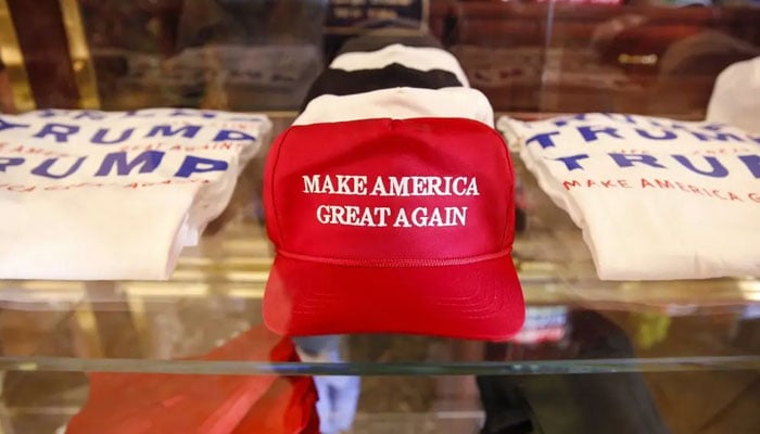 A representational image showing Republican presidential candidate Donald Trumps election merchandise being sold at store. — Reuters/File