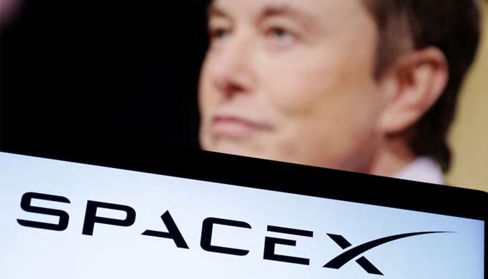 SpaceX logo and Elon Musk photo are seen in this illustration taken, December 19, 2022. — Reuters