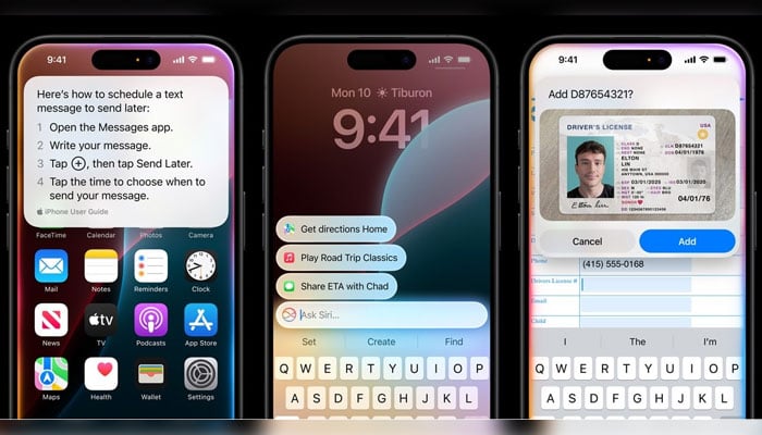 The sneak peek of the revamped Siri can be seen in this screengrab taken from Apples official website. — Apple/Screengrab