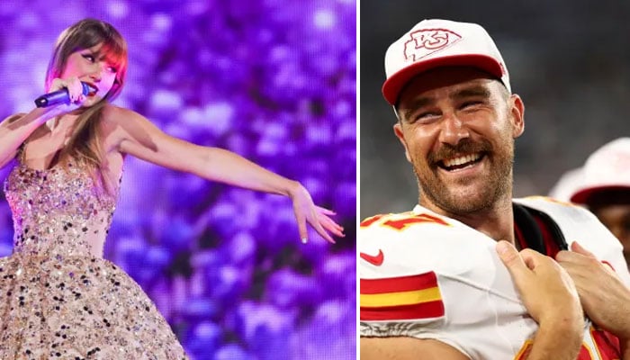 Taylor Swift roots for Travis Kelce in Grotesquerie