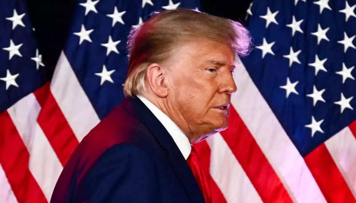 Former US president and 2024 Republican Presidential candidate Donald Trump walks off the stage after speaking at a Republican volunteer recruitment event at Fervent, a Calvary Chapel, in Las Vegas, Nevada on July 8, 2023. — AFP