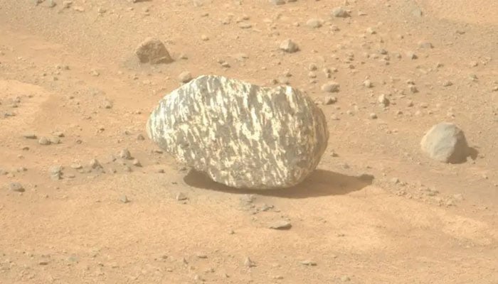 The Freya Castle rock photographed by Nasas Perserverance rover on Mars can be seen in this picture. — Nasa/JPL–Caltech/File