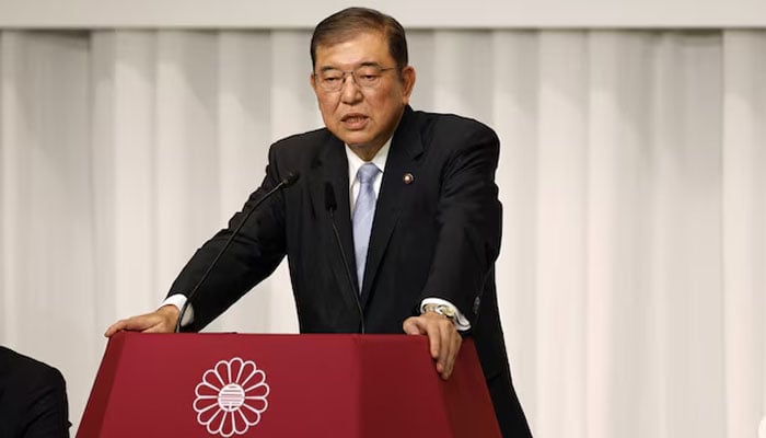 Former defense minister Shigeru Ishiba, a candidate of Japans ruling Liberal Democratic Party (LDP) presidential election, speaks during a joint press conference at the LDP headquarters in Tokyo, Japan, September 13, 2024. — Reuters