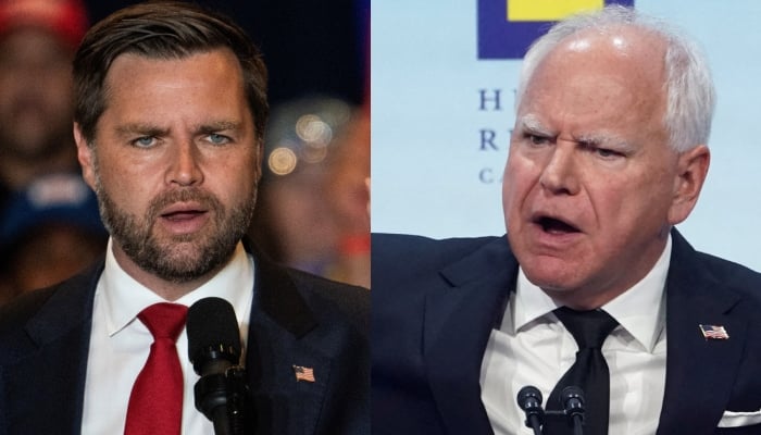 A combination of pictures showing Republican vice presidential candidate JD Vance (left) and Democratic vice presidential candidate Tim Walz. — Reuters/File