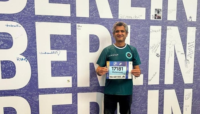 Muhammad Fasih ul Saleh is ready for Berlin Marathon. — File