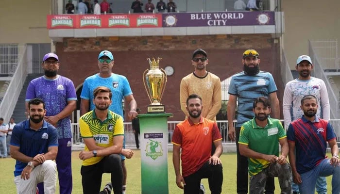 Captains and mentors of Champions One-Day Cup seen in this group photo.— PCB website/File