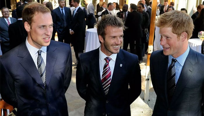 David Beckham reacts to Prince Williams exciting announcement as Harry arrives in UK