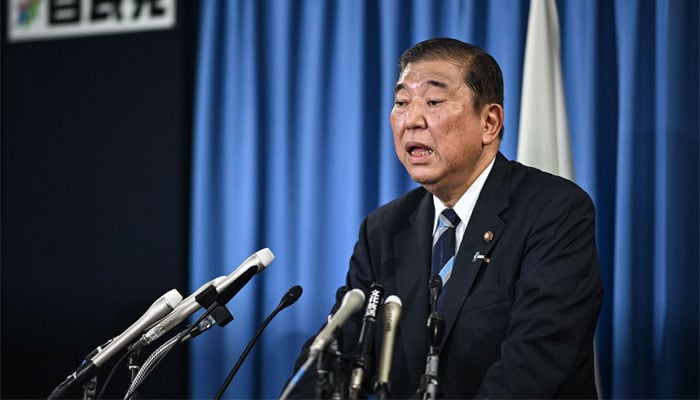 Shigeru Ishiba, the new head of the ruling Liberal Democratic Party (LDP), speaks during a press conference at the partys headquarters in Tokyo on September 30, 2024. — AFP