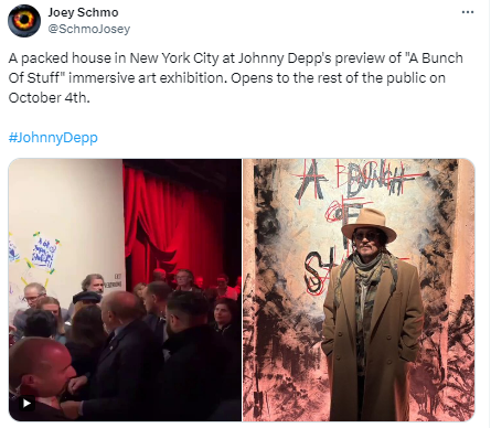 Johnny Depp steps out in style for art exhibition post Modi promotion