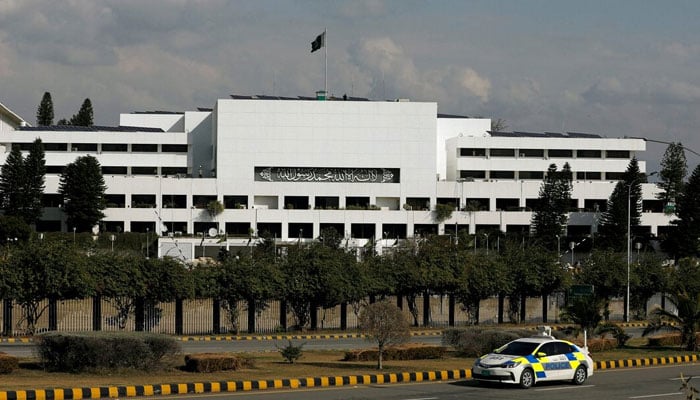 A general view of the Parliament building in Islamabad, January 23, 2019. — Reuters