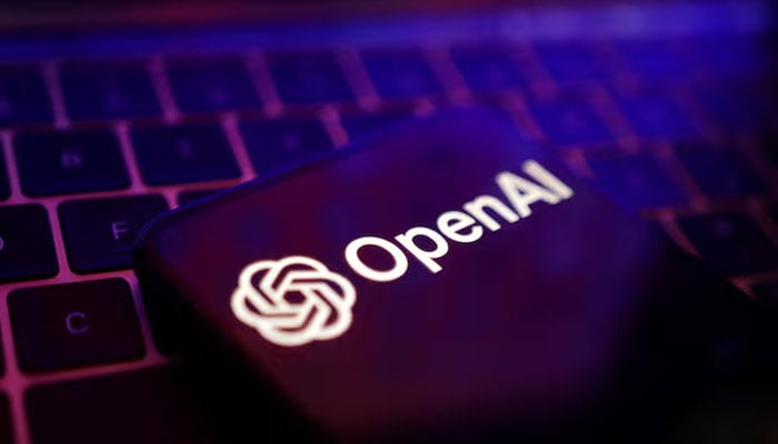 A representational picture showing the OpenAI logo displayed on a phone screen on May 20, 2024. — Reuters