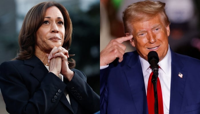 A combination of pictures showing Democratic US presidential candidate and US Vice President Kamala Harris (left) and Republican US presidential candidate and former US president Donald Trump. — Reuters/Files