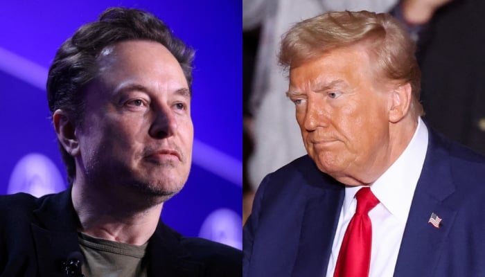 A combination of pictures showing Tesla CEO Elon Musk (left) and former United States president Donald Trump. — Reuters/Files