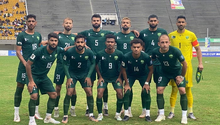 This file photo shows Pakistan football team. — Pakistan Football Federation