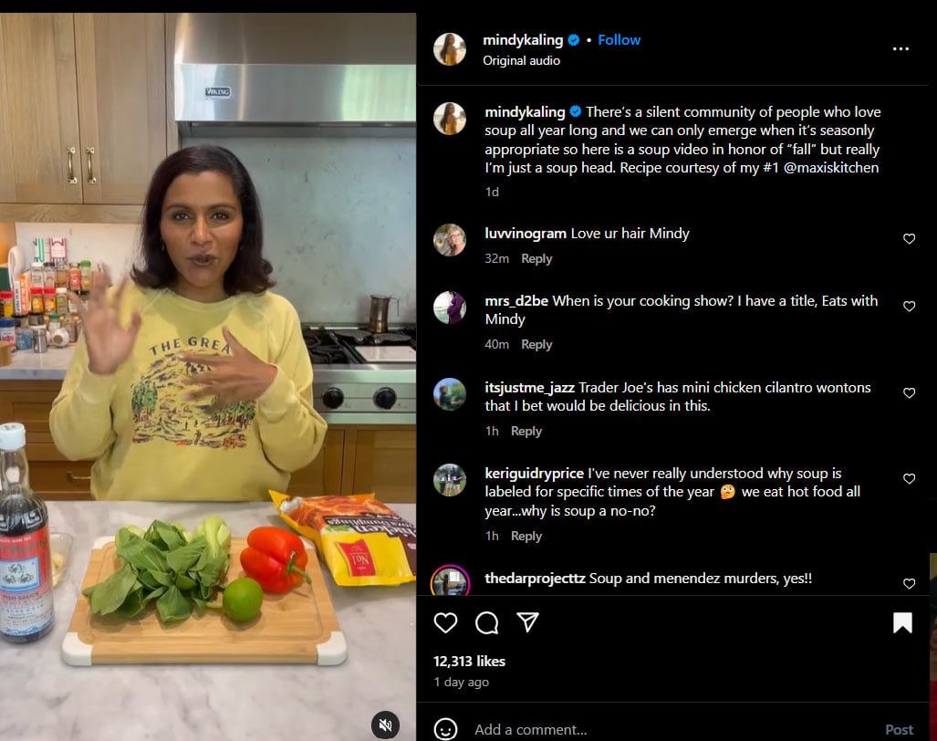 Mindy Kaling follows Meghan Markles love for cooking