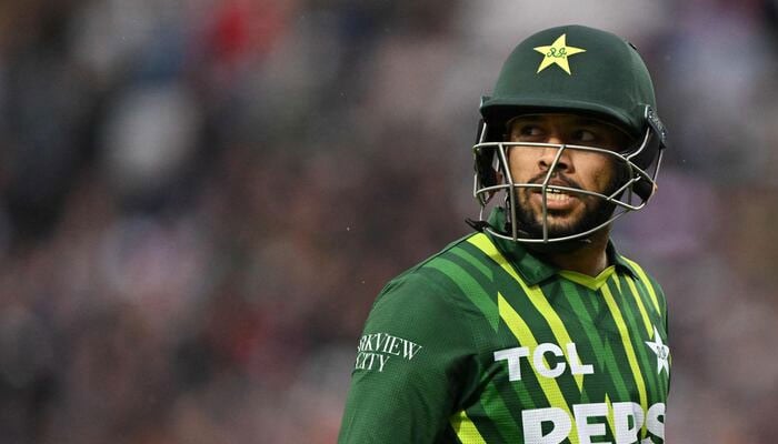 Pakistans Usman Khan in the jersey of the national cricket team. — AFP/File