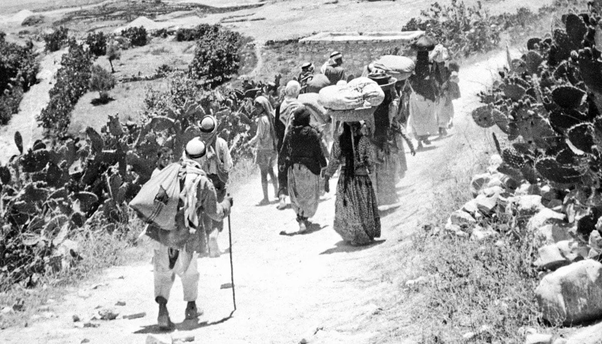 Palestinian are being forcibly expelled from their homeland by Zionist militia in 1948. — AFP/File