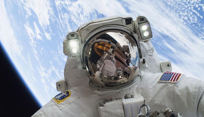 Astronaut Mike Hopkins as he participates in the second of two spacewalks which took place on December 24, 2013. — Reuters