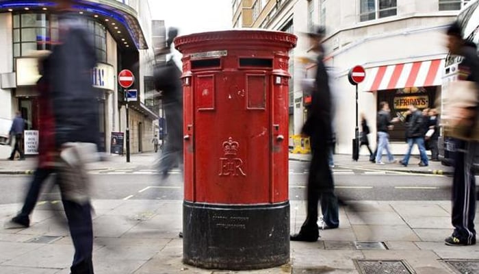 A Royal Mail postbox in central London. — AFP/File