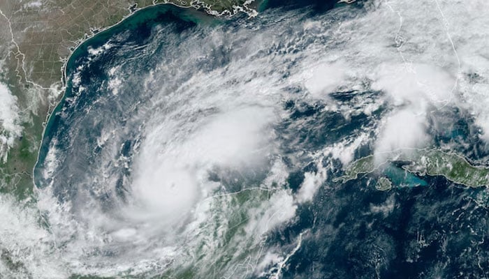 A satellite image shows Hurricane Milton intensifying before its expected landfall in Florida, in the Gulf of Mexico October 7, 2024. — Reuters