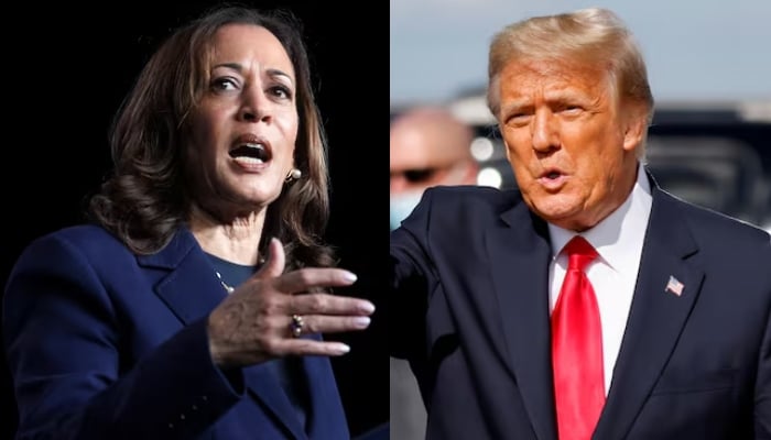 A combination of images showing US Vice President and Democratic presidential candidate Kamala Harris (left) and former US president and Republican presidential candidate Donald Trump. — Reuters/Files