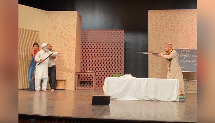 Theatre actors perform at Arts Council of Pakistan in Karachi on October 10, 2024. — Instagram/ACP