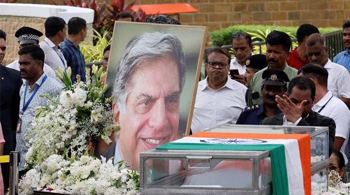 Hundreds gather to pay last respects to India’s iconic business tycoon