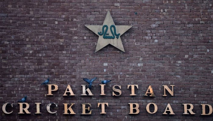 This image shows the Pakistan Cricket Board (PCB) sign board. — Reuters/File