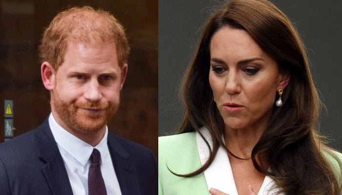 Kate Middletons thrown up her hands in disgust against Prince Harry