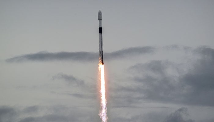 A SpaceX Falcon 9 rocket lifts off from launch complex-40 carrying the European Space Agency Hera spacecraft on a mission to the asteroid Dimorphos, at the Cape Canaveral Space Force Station, in Cape Canaveral, Florida, US, October 7, 2024. — Reuters