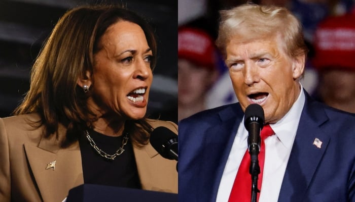 A combination of images shows Democratic presidential candidate and US Vice President Kamala Harris and Republican presidential candidate and former US president Donald Trump. — Reuters/Files