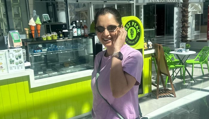 An undated picture showing former Indian tennis legend Sania Mirza during an outing at a mall in Dubai, United Arab Emirates. — Instagram/@mirzasaniar